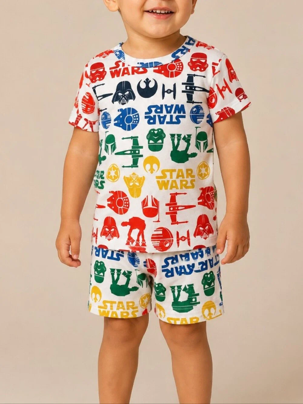babyGap Star Wars Multicolor Pajama Set Boys Toddler 2T Organic Cotton PJs Geek